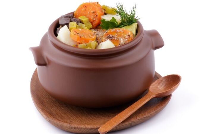 The vegetable stew in the diet for arthritis